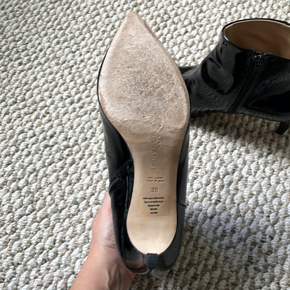 Nordstrom Signature Patent Leather Ankle Boots - Picture 3 of 3